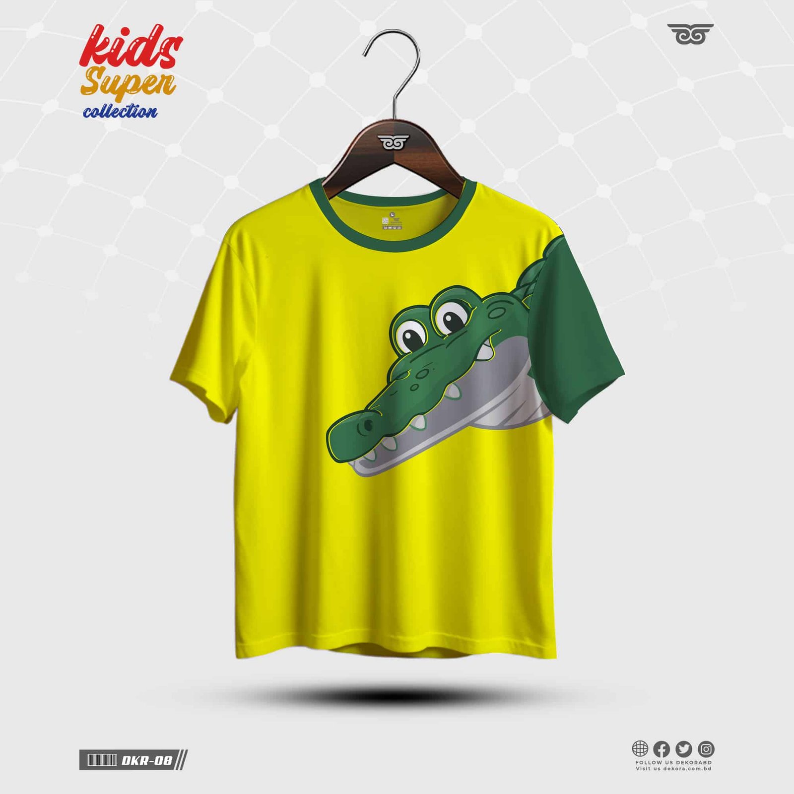 Buy Premium Design Kids Hoodies Urban-Yellow online at Dekora Sportswear Shop – Best price, fast delivery.