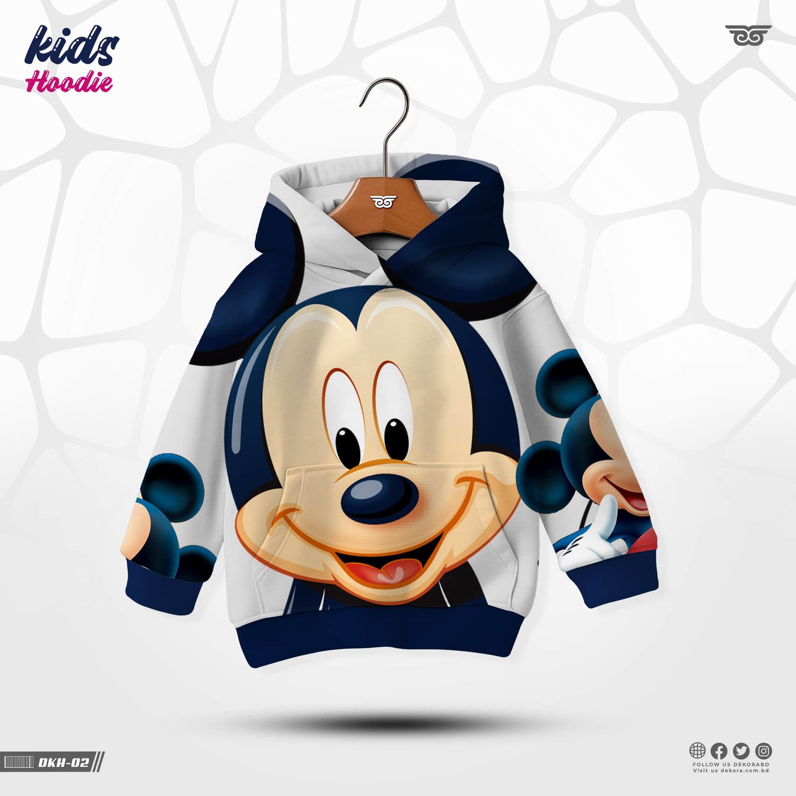 Buy Kids Premium Design Hoodies for Boys-Benten online at Dekora Sportswear Shop – Best price, fast delivery.