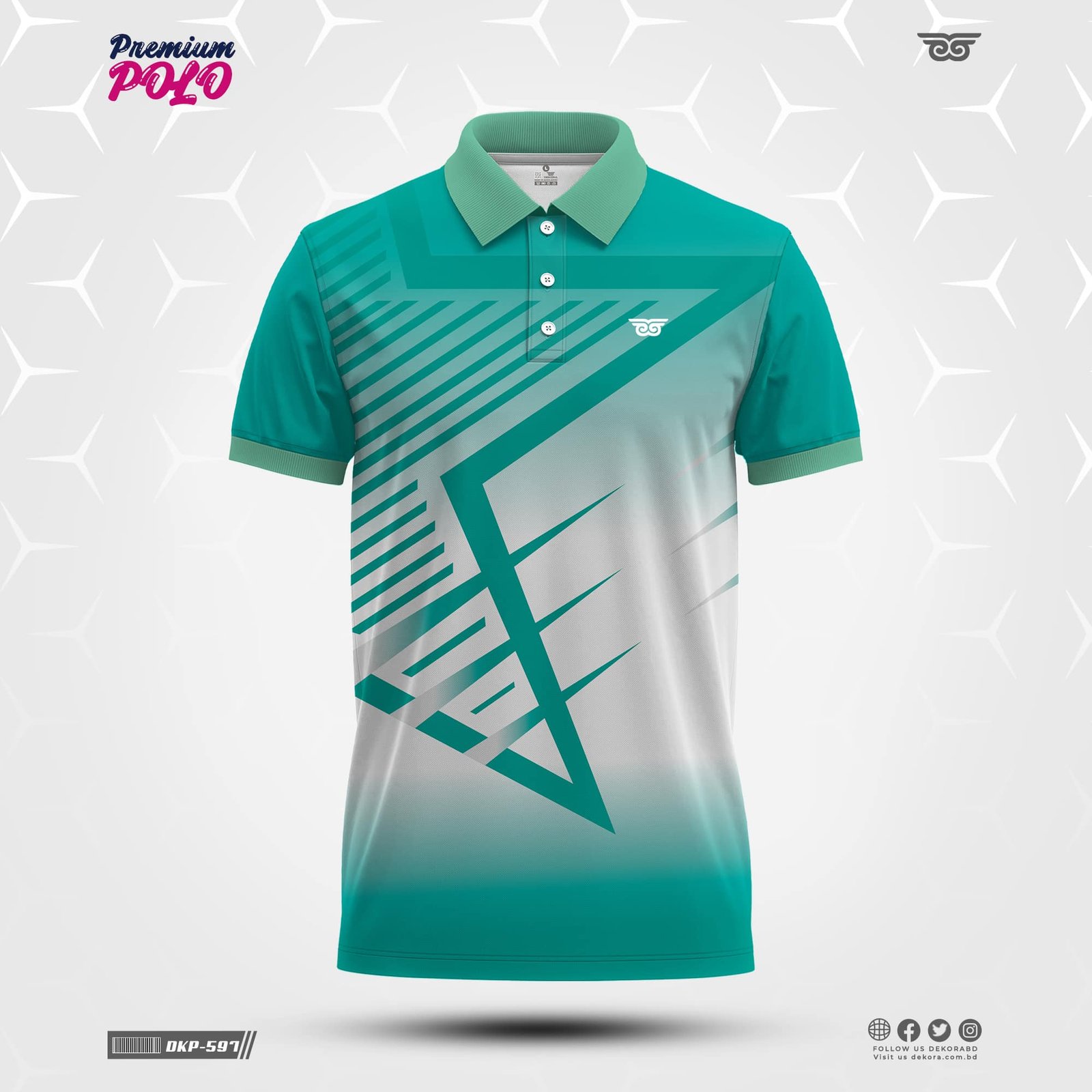 Buy Premium Design Mens Polo T Shirts-Melange online at Dekora Sportswear Shop – Best price, fast delivery.