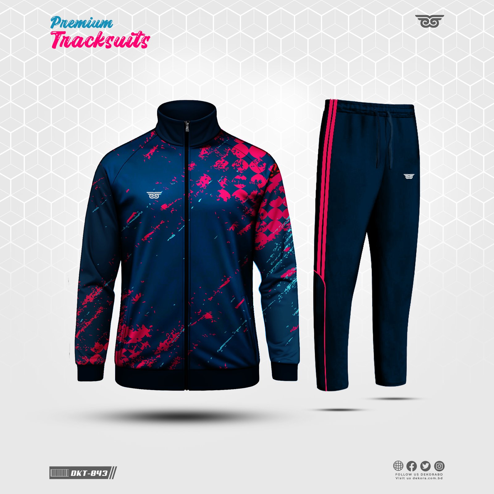 Buy Premium Quality Fashionable Mens Team Tracksuits Sets online at Dekora Sportswear Shop – Best price, fast delivery.