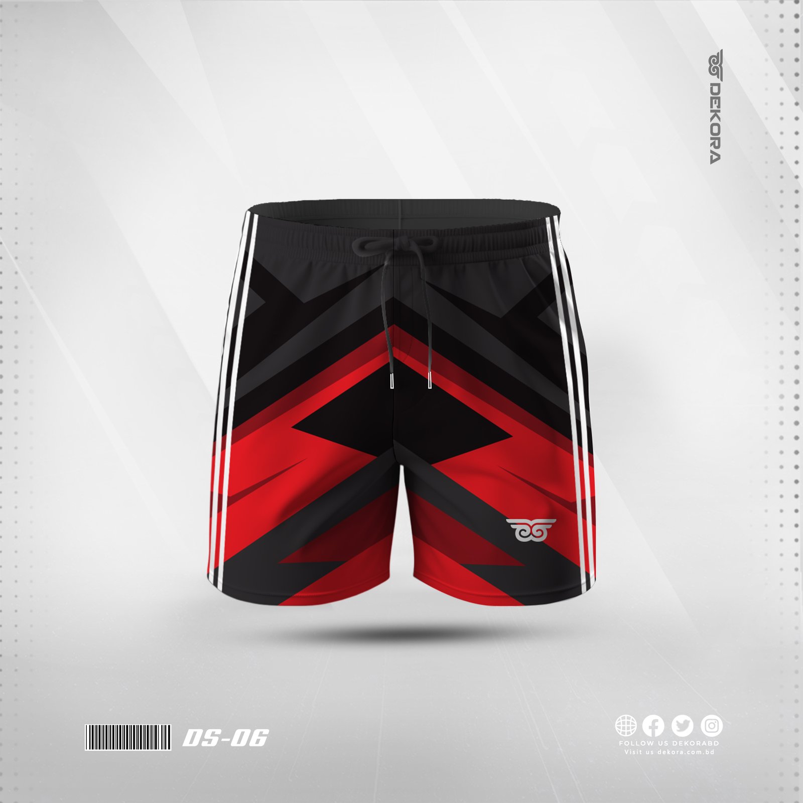 Buy Sports Edition Football Short Pants - Red online at Dekora Sportswear Shop – Best price, fast delivery.