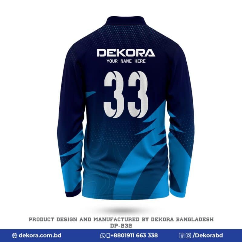 Create A Custom Cricket Jersey With Name And Number DP-232 For Your Team