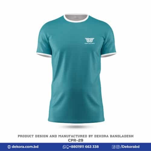 Buy Best Corporate Premium Solid T Shirts with Logo-CPR-29 online at Dekora BD – Best price, fast delivery.