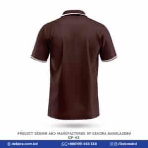 Buy Premium Design Corporate Mens Coffee Polo Tshirt-CP-43 online at Dekora BD – Best price, fast delivery.