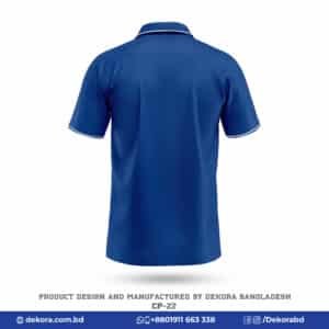 Buy Premium Design Corporate Blue Polo Tshirt-CP-22 online at Dekora BD – Best price, fast delivery.