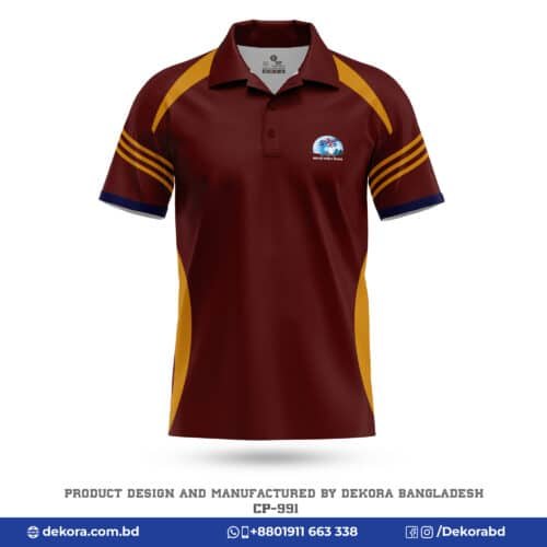 Buy Corporate Premium Design Custom Polo Shirt with Logo-CP-991 online at Dekora BD – Best price, fast delivery.