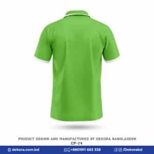 Buy Custom Design Corporate Light Green Polo Shirt-CP-24 online at Dekora BD – Best price, fast delivery.