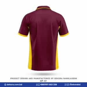 Buy Breathable Fabrics Official Maroon Polo Shirt-CP-37 online at Dekora BD – Best price, fast delivery.