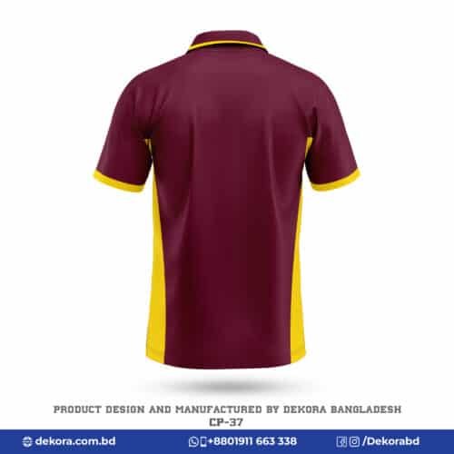 Buy Breathable Fabrics Official Maroon Polo Shirt-CP-37 online at Dekora BD – Best price, fast delivery.