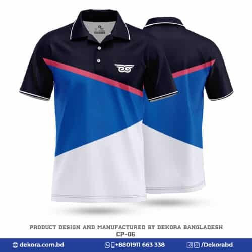 Buy Color Combination Corporate Polo Logo T Shirt-CP-06 online at Dekora BD – Best price, fast delivery.