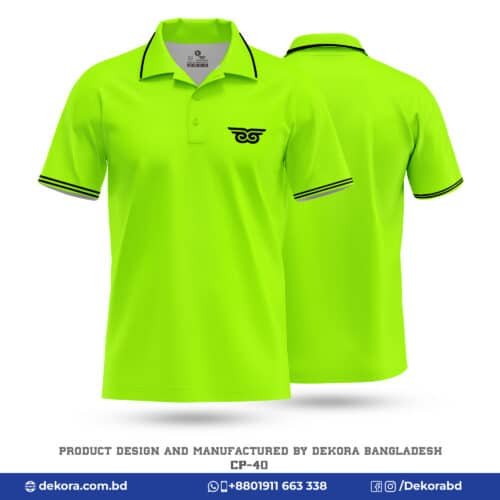Buy Premium Office Polo T Shirt Logo Printing Clothes-CP-40 online at Dekora BD – Best price, fast delivery.