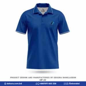 Buy Premium Design Corporate Blue Polo Tshirt-CP-22 online at Dekora BD – Best price, fast delivery.