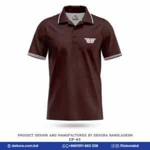 Buy Premium Design Corporate Mens Coffee Polo Tshirt-CP-43 online at Dekora BD – Best price, fast delivery.