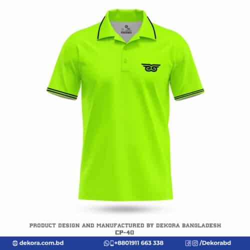 Buy Premium Office Polo T Shirt Logo Printing Clothes-CP-40 online at Dekora BD – Best price, fast delivery.