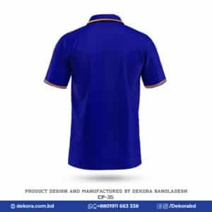 Buy Breathable Fabrics Corporate Royal Blue Polo Tshirt-CP-35 online at Dekora BD – Best price, fast delivery.