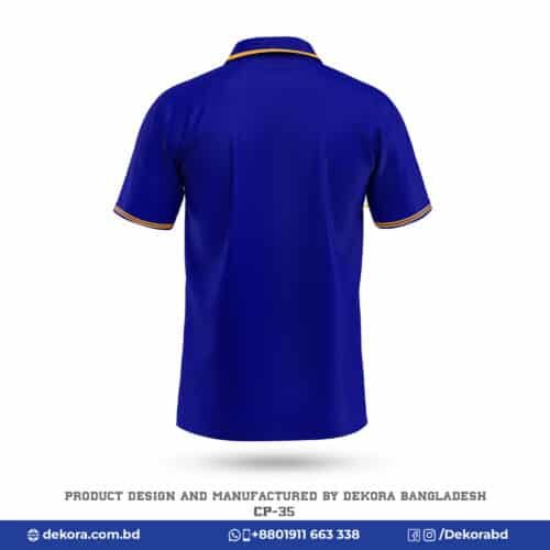 Buy Breathable Fabrics Corporate Royal Blue Polo Tshirt-CP-35 online at Dekora BD – Best price, fast delivery.