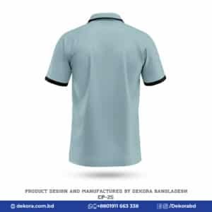 Buy Premium Design Official Sky Blue Polo Shirt-CP-25 online at Dekora BD – Best price, fast delivery.