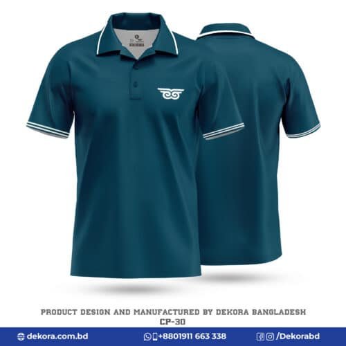Buy Premium Fabrics Corporate Tshirt Polo Design-CP-30 online at Dekora BD – Best price, fast delivery.