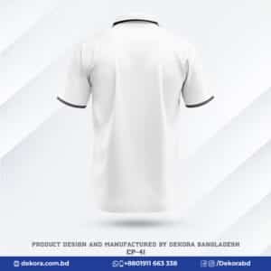 Buy Premium Quality Corporate White Polo Tshirts with Logo-CP-41 online at Dekora BD – Best price, fast delivery.
