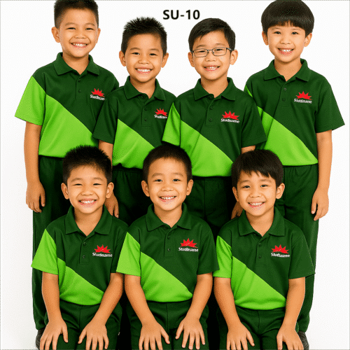 Buy Best Quality Sports School Boy Uniform with Logo-SU-10 online at Dekora BD – Best price, fast delivery.