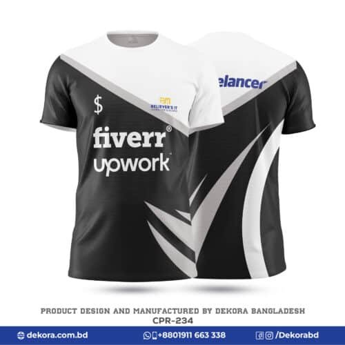 Buy Corporate Campaign Black White Tshirt with Logo-CPR-234 online at Dekora BD – Best price, fast delivery.