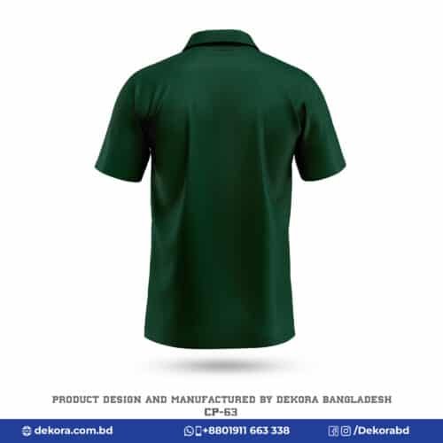 Buy Corporate Design Bottle Green Polo T Shirt with Logo-CP-63 online at Dekora BD – Best price, fast delivery.