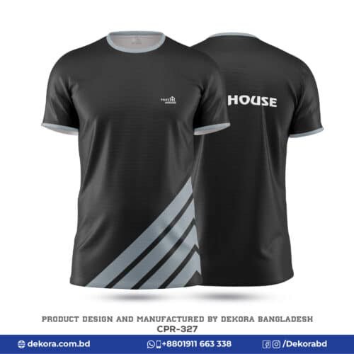 Buy Round Neck Corporate Campaign Black Tshirt-CPR-327 online at Dekora BD – Best price, fast delivery.