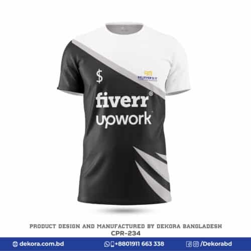 Buy Corporate Campaign Black White Tshirt with Logo-CPR-234 online at Dekora BD – Best price, fast delivery.