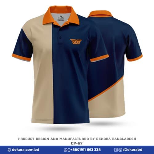 Buy Premium Design Polo Corporate Printed T Shirts-CP-67 online at Dekora BD – Best price, fast delivery.