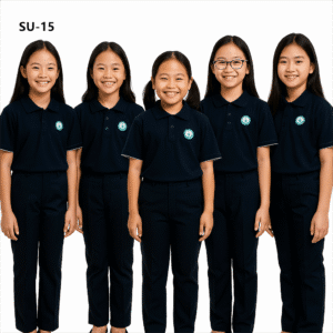 Buy Customized Best Design Sports Girl School Uniform-SU-15 online at Dekora BD – Best price, fast delivery.