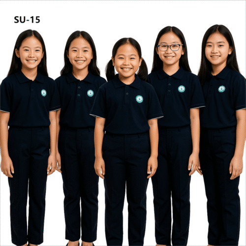 Buy Customized Best Design Sports Girl School Uniform-SU-15 online at Dekora BD – Best price, fast delivery.