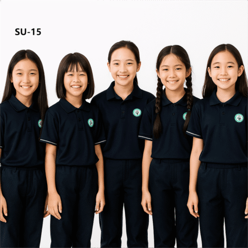 Buy Customized Best Design Sports Girl School Uniform-SU-15 online at Dekora BD – Best price, fast delivery.