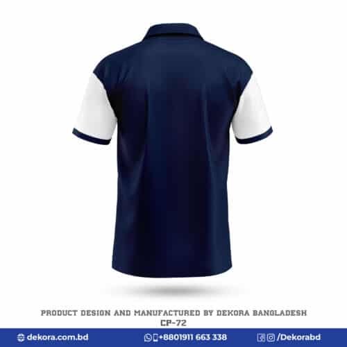 Buy Premium Quality Corporate Navy Blue Polo Shirt Mens-CP-72 online at Dekora BD – Best price, fast delivery.