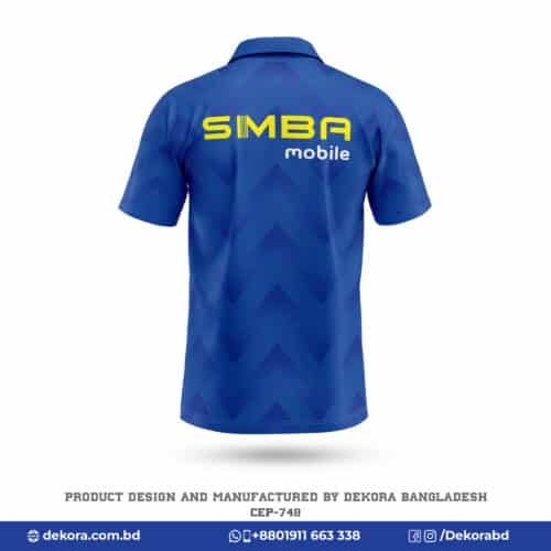 Buy Best Quality Polo Blue Campaign Tshirt with Logo-748 online at Dekora BD – Best price, fast delivery.