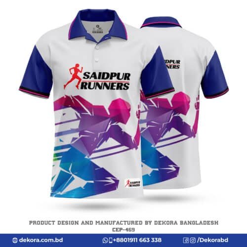 Buy Printed Design Corporate Event Polo Marathon Tshirt-CPR-469 online at Dekora BD – Best price, fast delivery.
