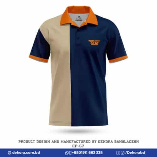 Buy Premium Design Polo Corporate Printed T Shirts-CP-67 online at Dekora BD – Best price, fast delivery.