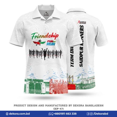 Buy Best Corporate Event Polo Running Tshirt with Logo-CPR-471 online at Dekora BD – Best price, fast delivery.