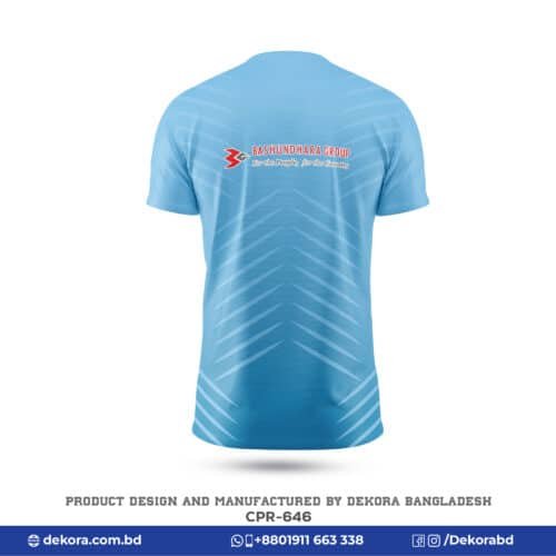 Buy Breathable Fabrics Corporate Event Sky Blue Tshirt-CPR-846 online at Dekora BD – Best price, fast delivery.